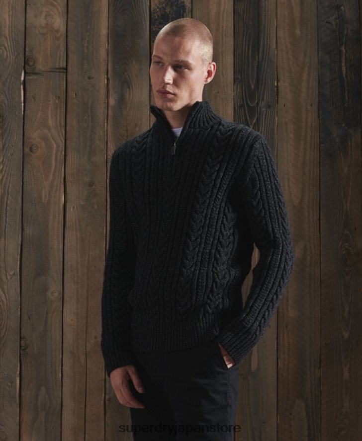 ジェイコブ・ヘンリー・ジャンパー 男性 Superdry 衣類 黒 2J62PZ1350