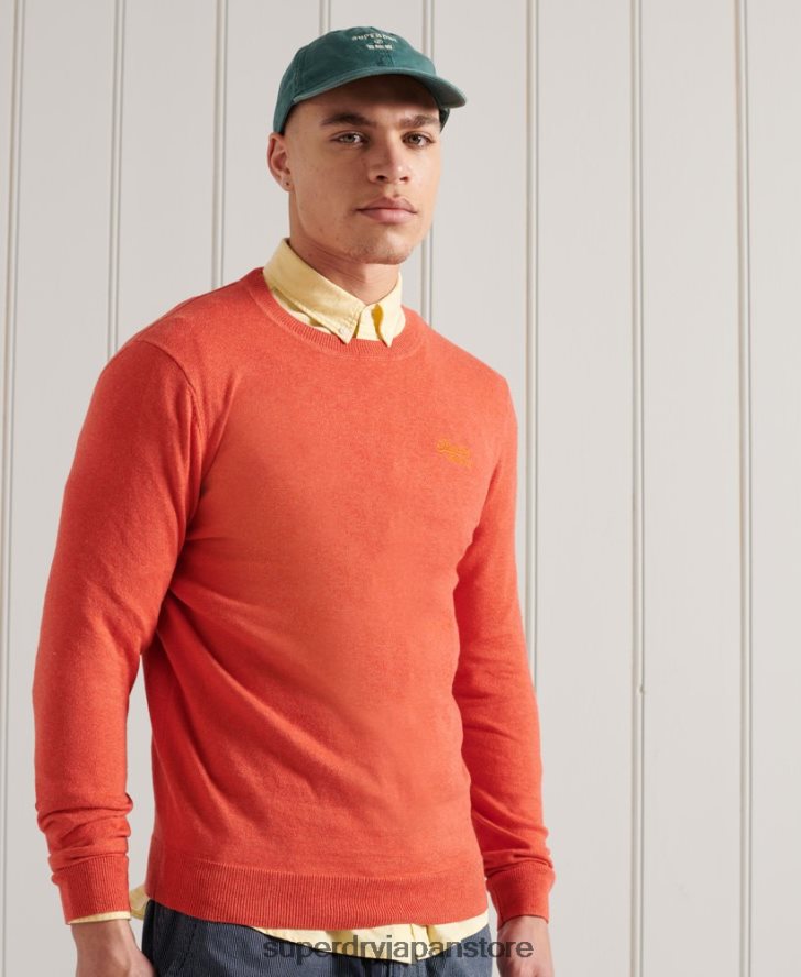 オレンジラベル クルージャンパー 男性 Superdry 衣類 オレンジ 2J62PZ1360