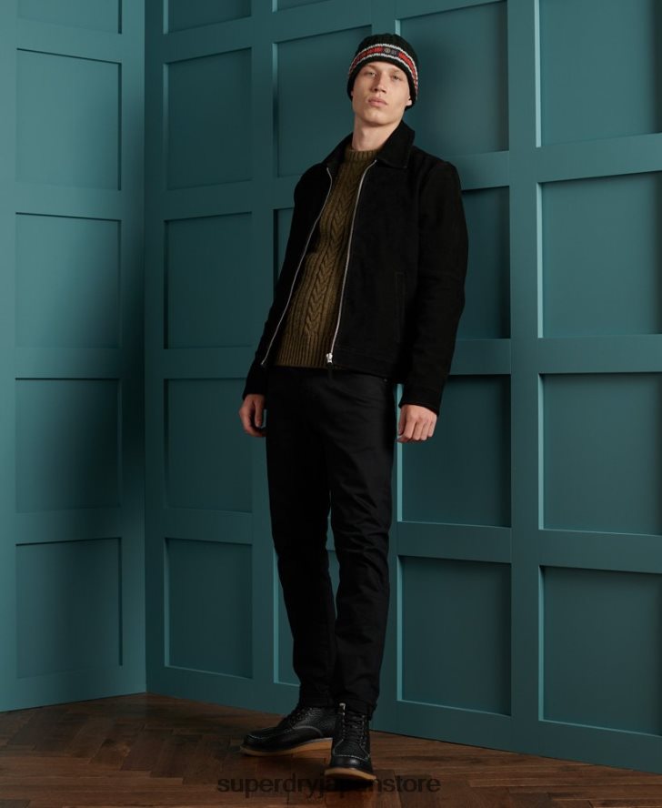 ジェイコブ ケーブル クルー ジャンパー 男性 Superdry 衣類 緑 2J62PZ1363