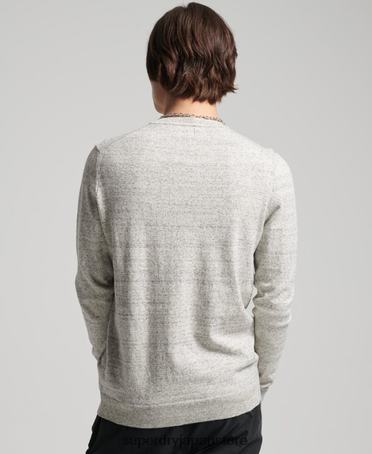 オレンジラベル クルージャンパー 男性 Superdry 衣類 ライトグレー 2J62PZ1365