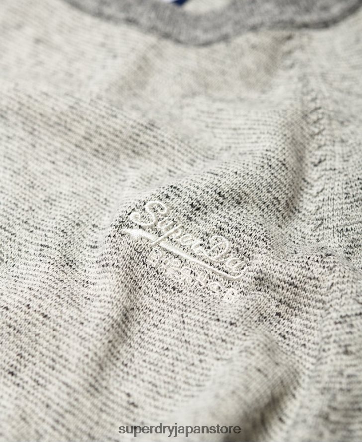 オレンジレーベル コットン クルーセーター 男性 Superdry 衣類 ライトグレー 2J62PZ1369