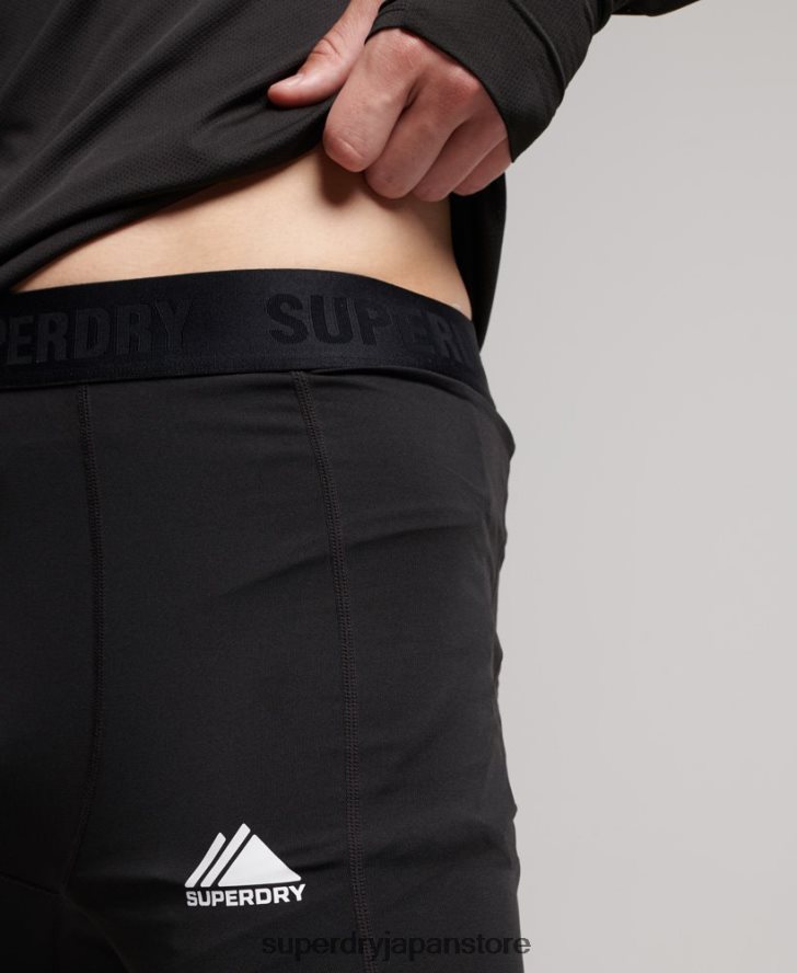 ベースレイヤーレギンス 男性 Superdry 衣類 黒 2J62PZ1374