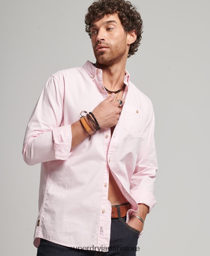 商店 - 長袖シャツ 男性 Superdry 衣類 ピンク 2J62PZ138