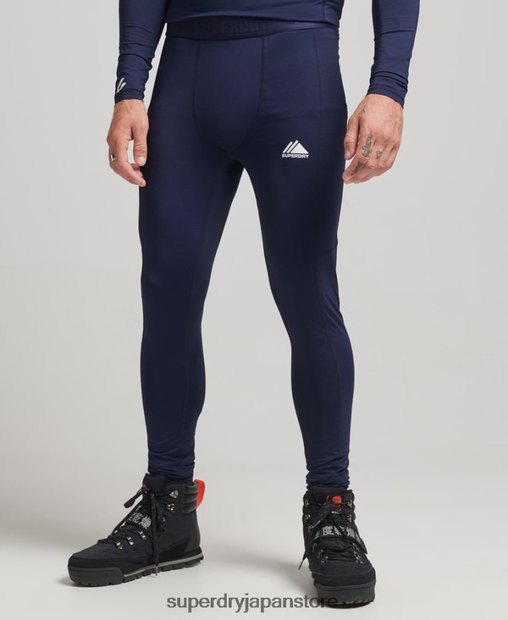 ベースレイヤーレギンス 男性 Superdry 衣類 海軍 2J62PZ1383