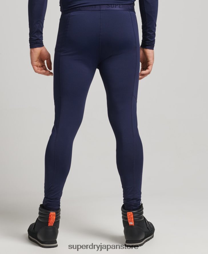 ベースレイヤーレギンス 男性 Superdry 衣類 海軍 2J62PZ1383