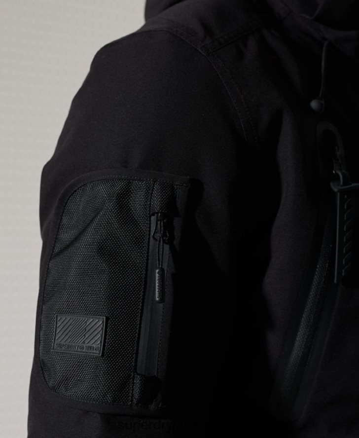究極のマウンテンレスキュージャケット 男性 Superdry 衣類 黒 2J62PZ1400