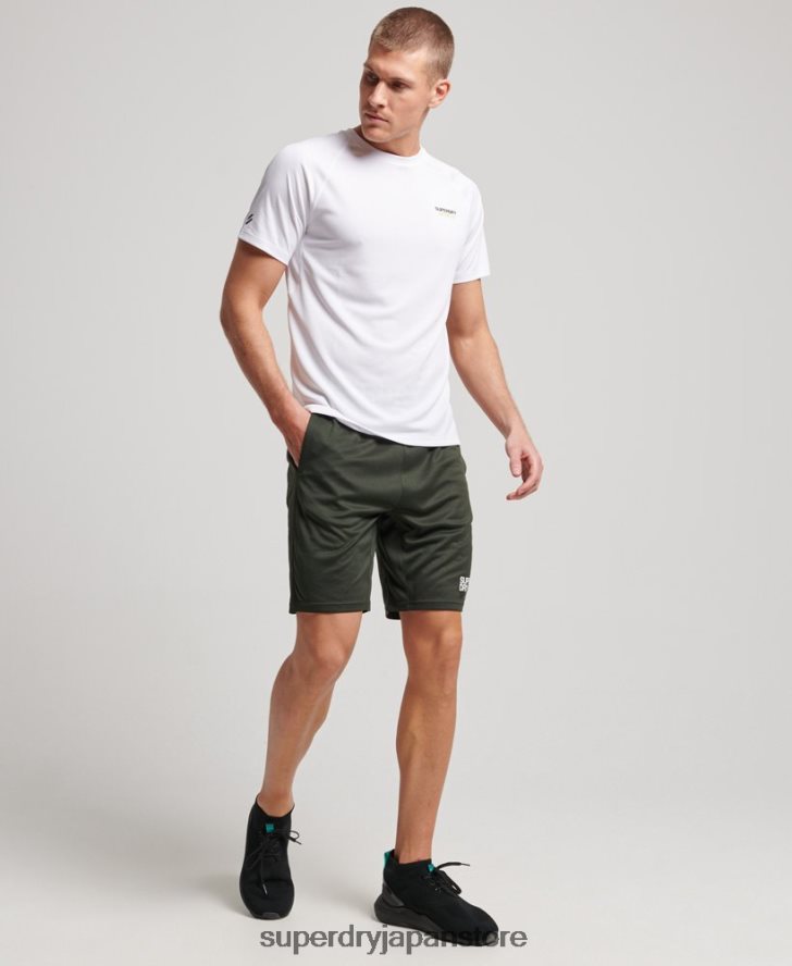 コアリラックスショーツ 男性 Superdry 衣類 緑 2J62PZ1404