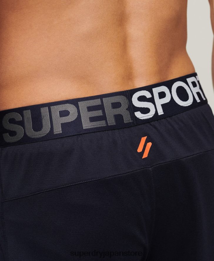 コアリラックスショーツ 男性 Superdry 衣類 海軍 2J62PZ1406