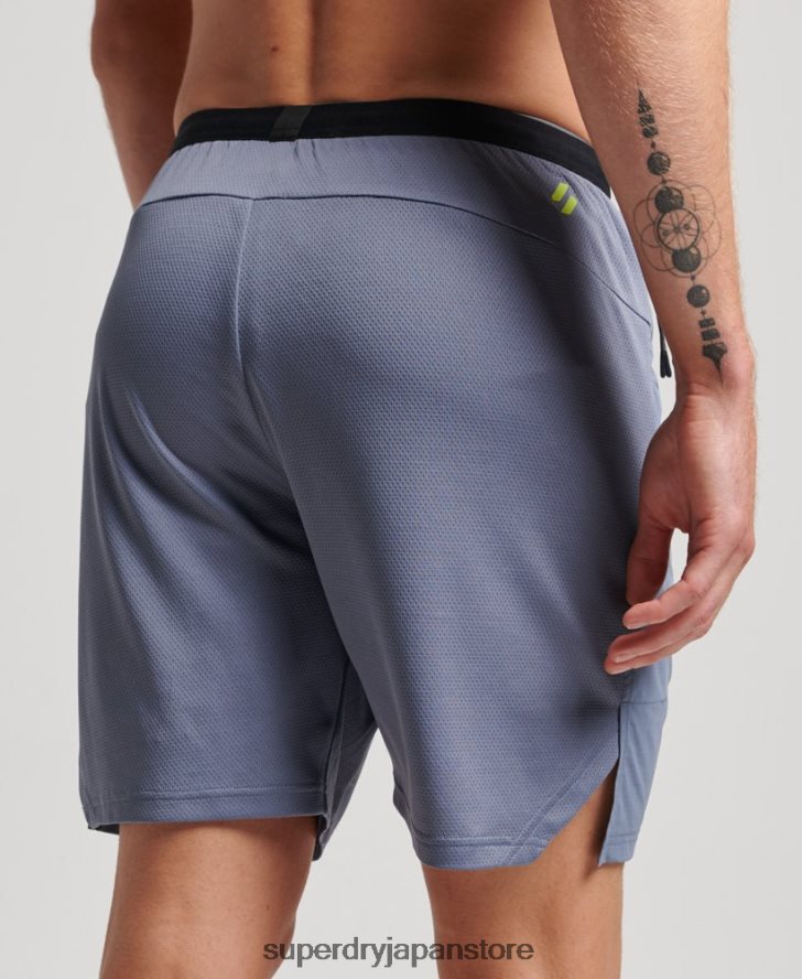 トレインハイブリッドショーツ 男性 Superdry 衣類 紫 2J62PZ1408