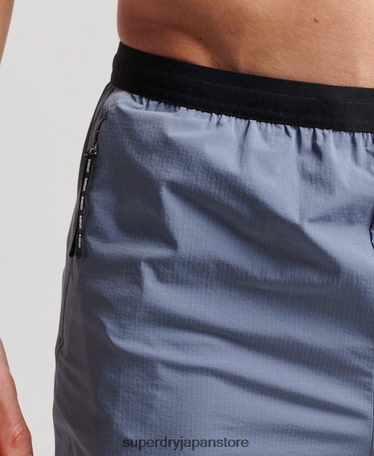 トレインハイブリッドショーツ 男性 Superdry 衣類 紫 2J62PZ1408
