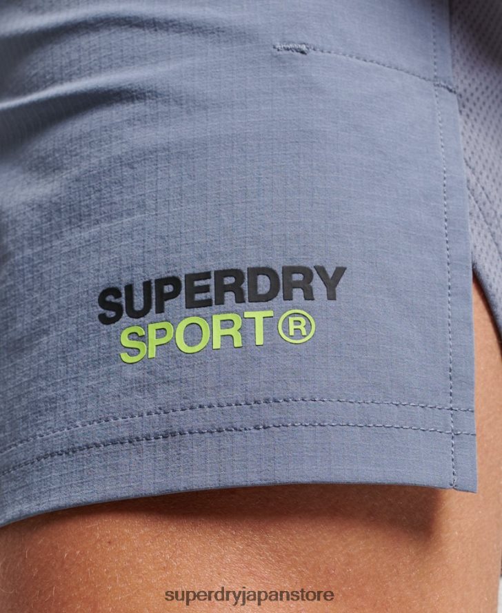 トレインハイブリッドショーツ 男性 Superdry 衣類 紫 2J62PZ1408