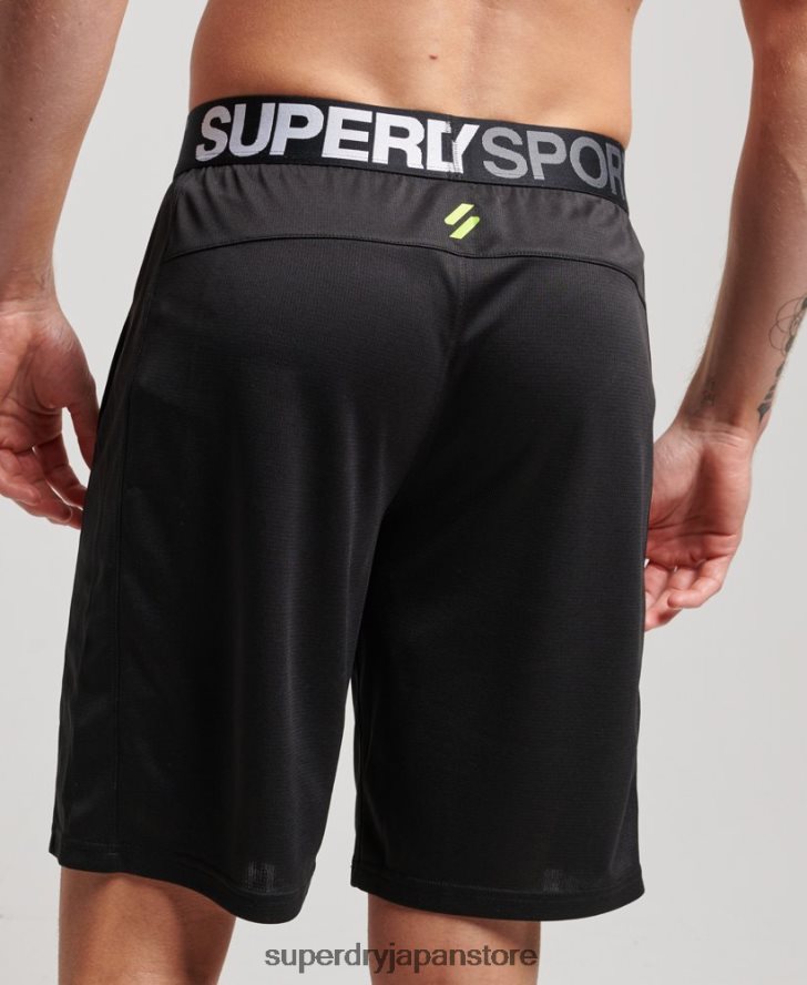 コアリラックスショーツ 男性 Superdry 衣類 黒 2J62PZ1411