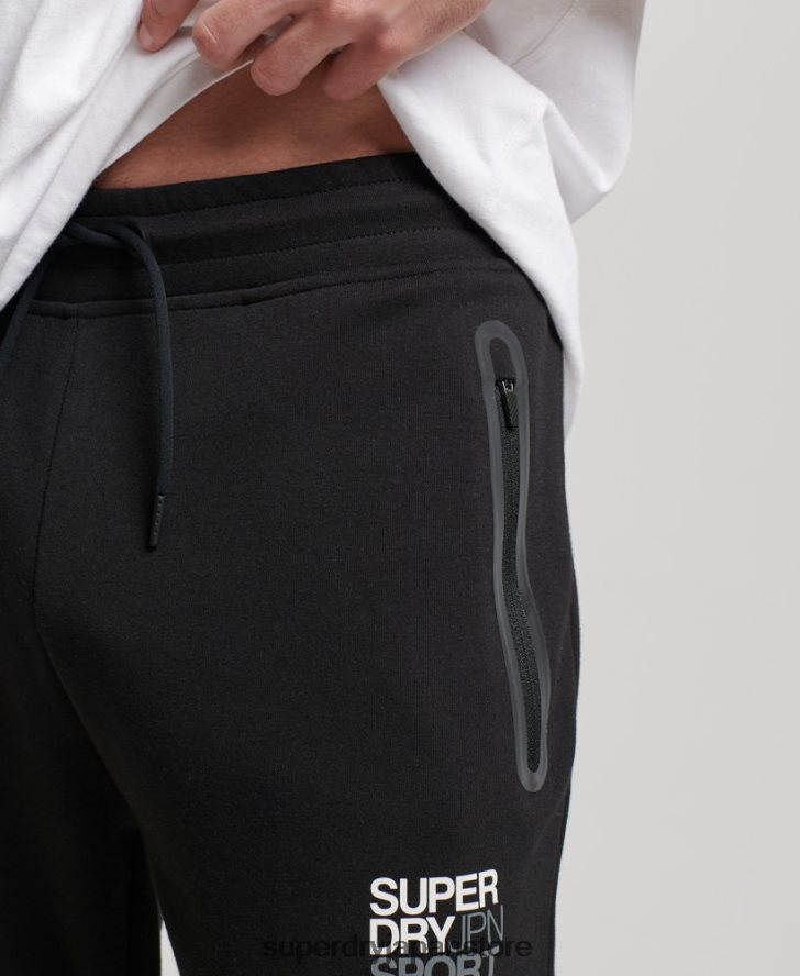 ジムテックジョガー 男性 Superdry 衣類 黒 2J62PZ1415