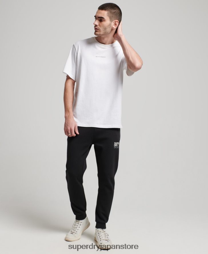 ジムテックジョガー 男性 Superdry 衣類 黒 2J62PZ1415