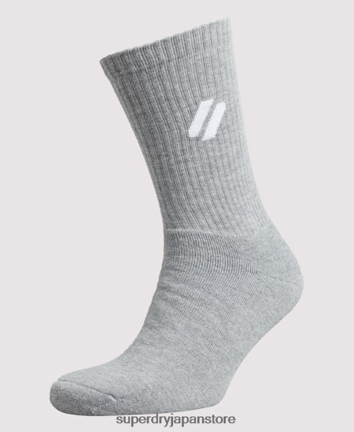 クールマックスクルーソックス 男性 Superdry アクセサリー 白 2J62PZ1425