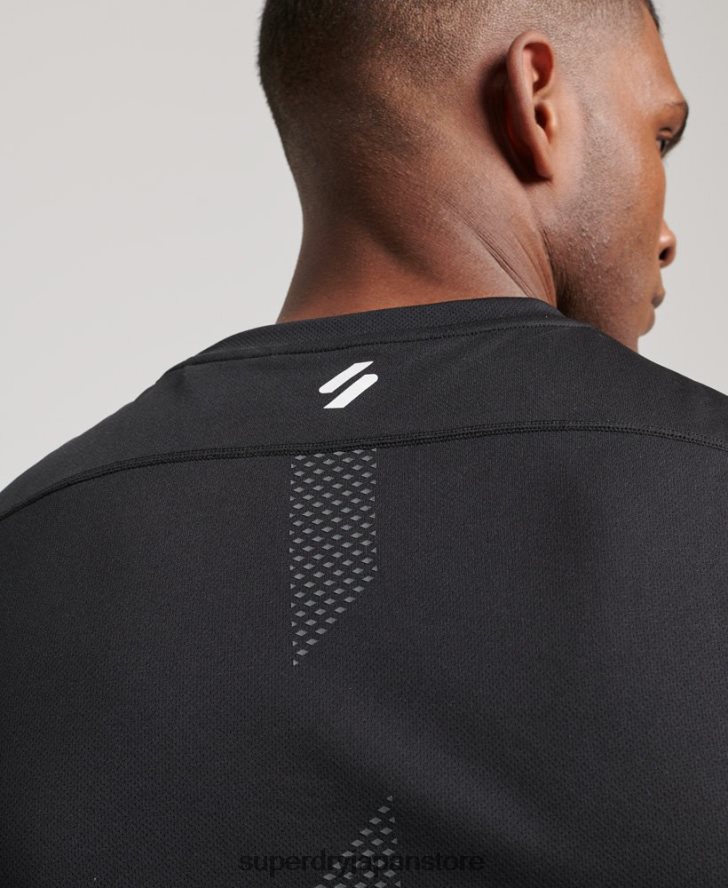 アクティブベストトップ 男性 Superdry 衣類 黒 2J62PZ1426