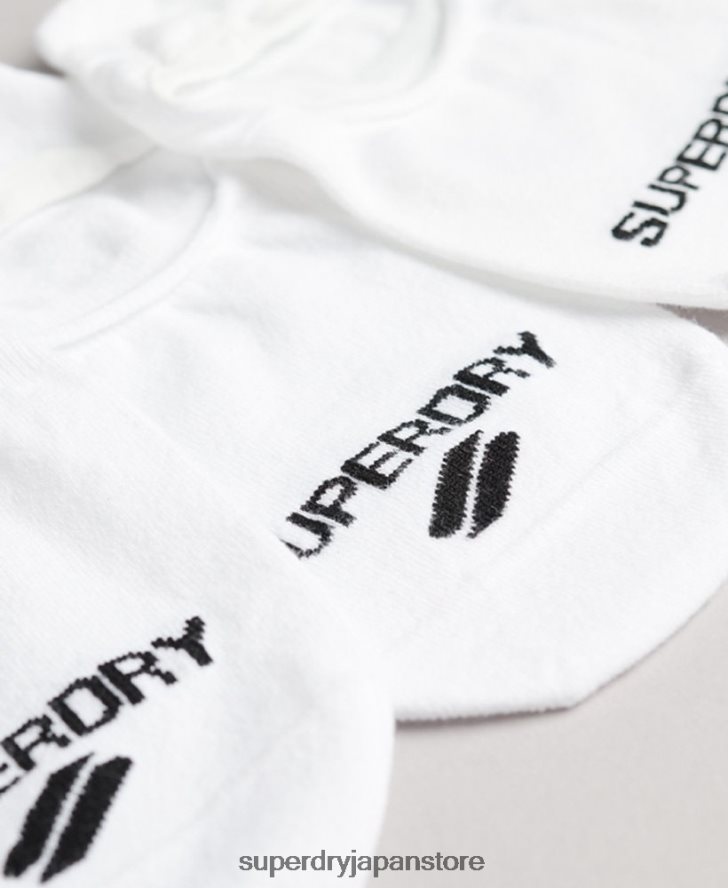 クールマックスノーショーソックス 男性 Superdry アクセサリー 白 2J62PZ1428