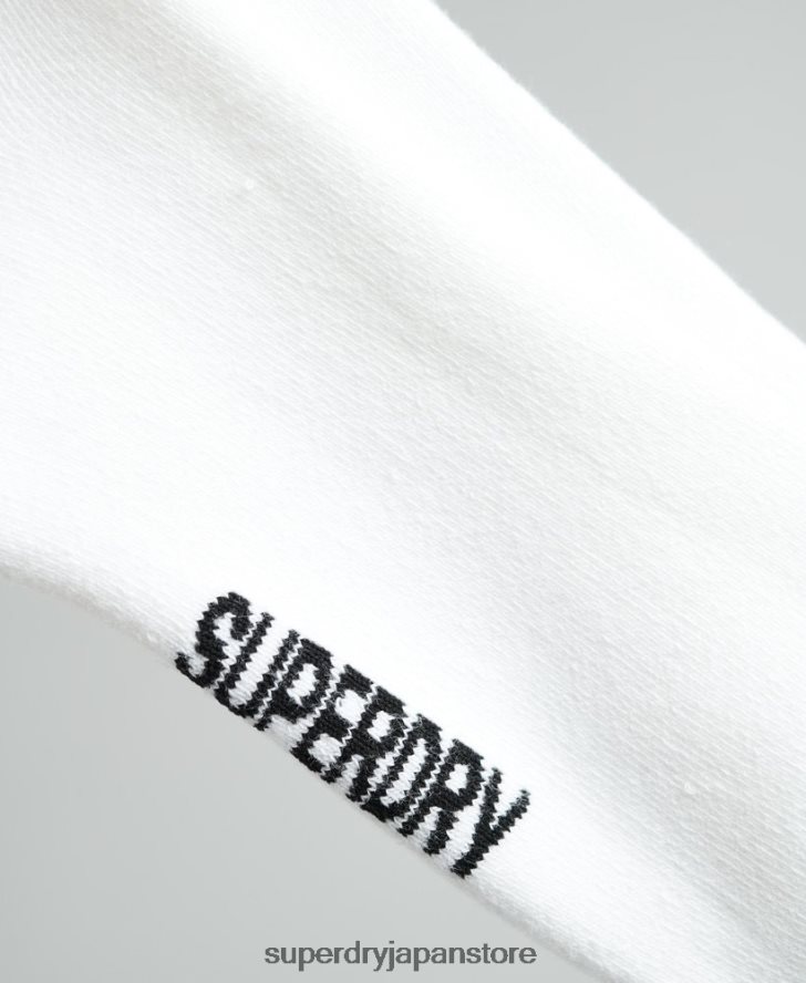 クールマックスクルーソックス 男性 Superdry アクセサリー 白 2J62PZ1431