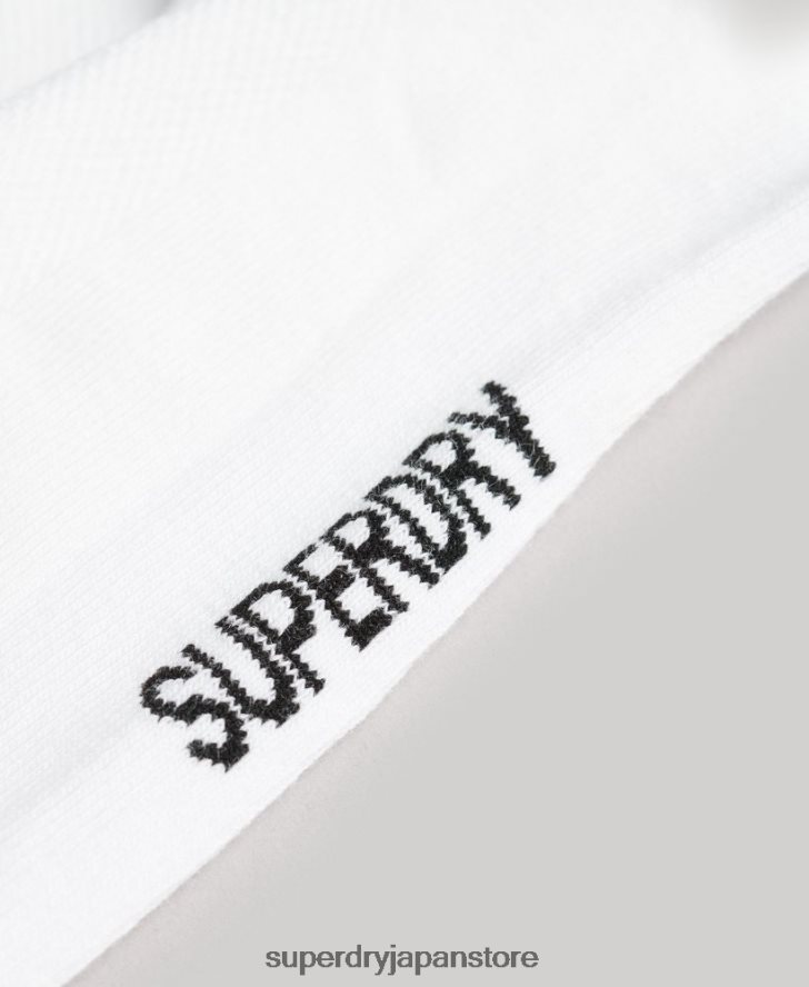 クールマックスアンクルソックス 男性 Superdry アクセサリー 白 2J62PZ1432