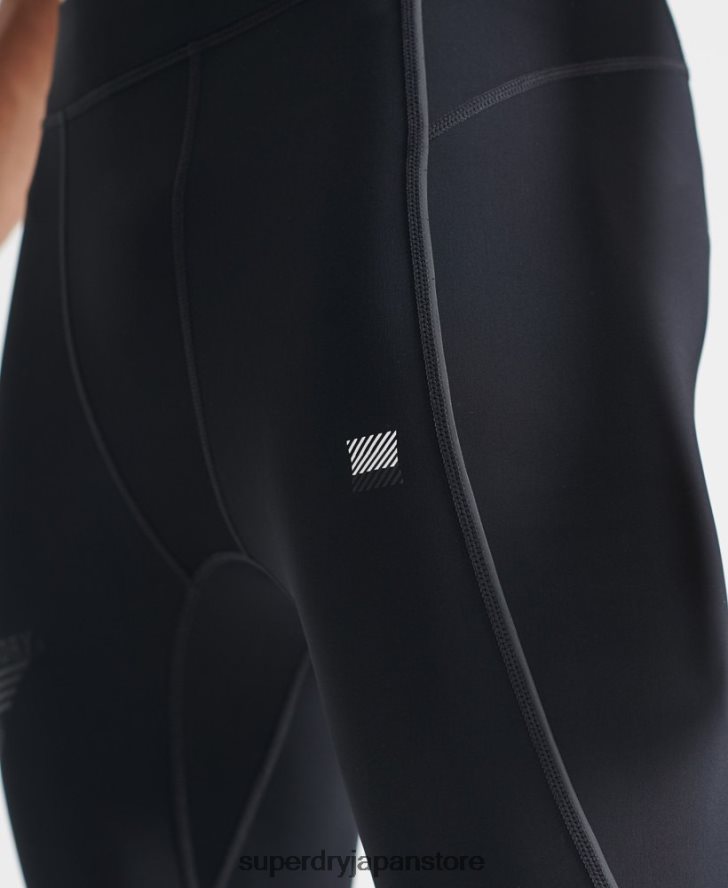 ランニングタイトパンツ 男性 Superdry 衣類 黒 2J62PZ1438
