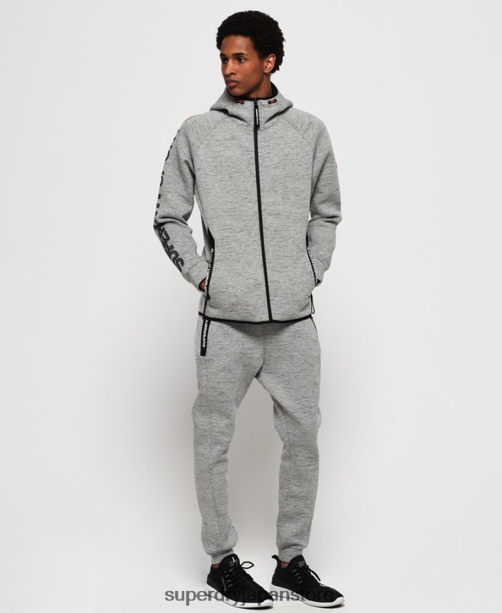 ジムテックストレッチスリムジョガー 男性 Superdry 衣類 グレー 2J62PZ1442