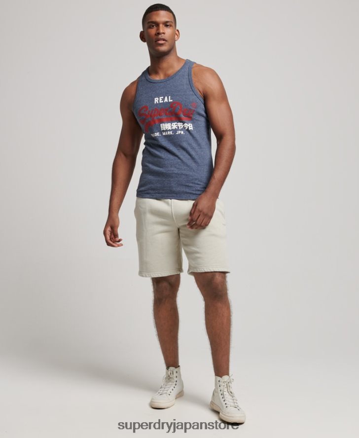 ヴィンテージロゴ ヘリテージ ベスト トップ 男性 Superdry 衣類 海軍 2J62PZ1444