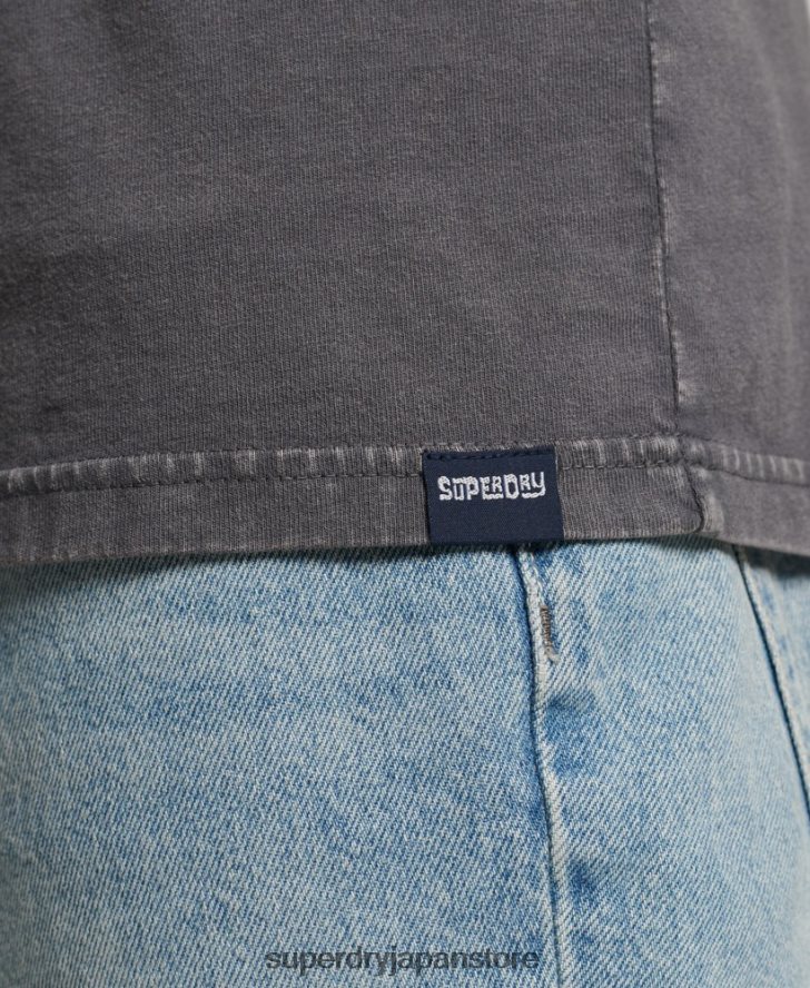 ヴィンテージ トライバル サーフ ベスト トップ 男性 Superdry 衣類 濃い灰色 2J62PZ1450