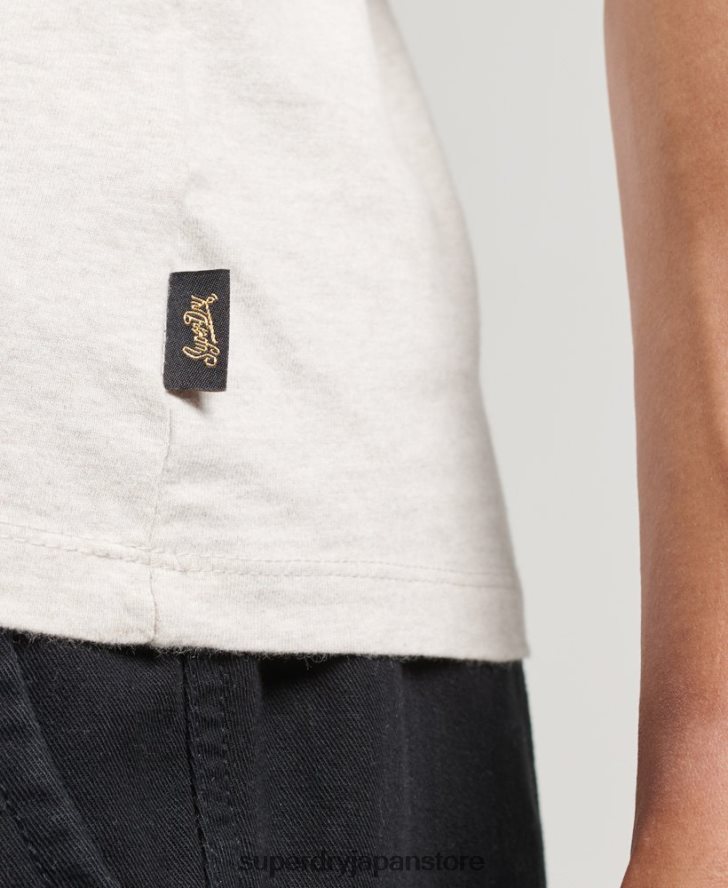 ヴィンテージロゴ ヘリテージ ベスト トップ 男性 Superdry 衣類 クリーム 2J62PZ1453