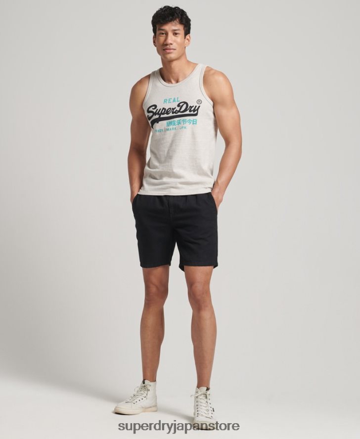 ヴィンテージロゴ ヘリテージ ベスト トップ 男性 Superdry 衣類 クリーム 2J62PZ1453