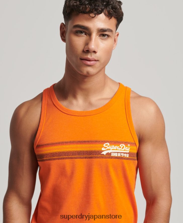 ヴィンテージロゴカリベスト 男性 Superdry 衣類 オレンジ 2J62PZ1454