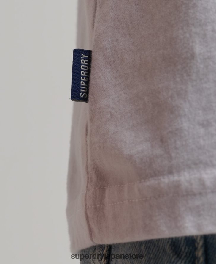 オーガニックコットン ヴィンテージロゴ刺繍タンクトップ 男性 Superdry 衣類 白 2J62PZ1455