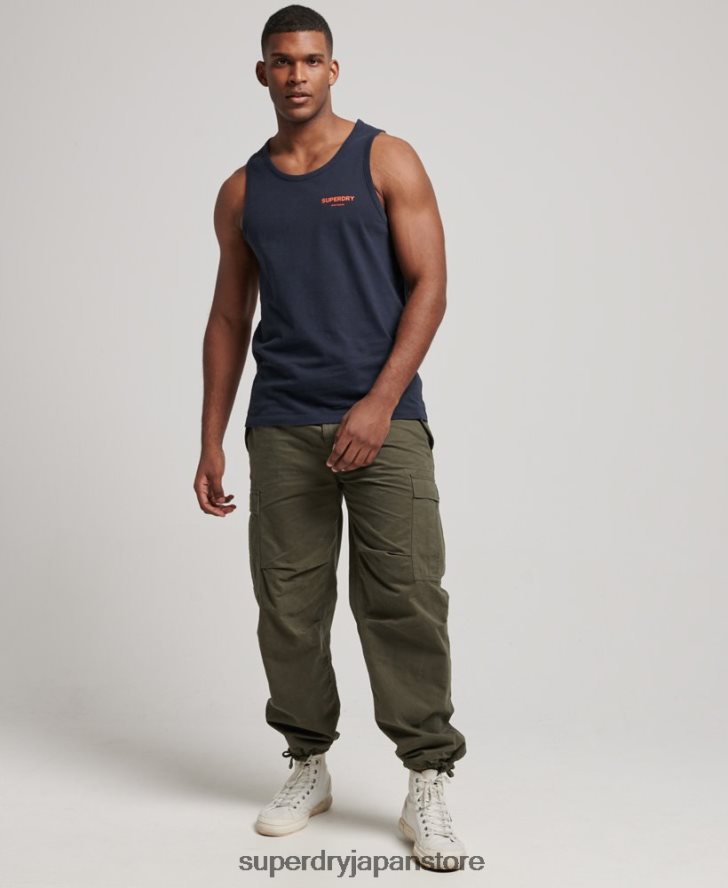 コードコアスポーツベスト 男性 Superdry 衣類 海軍 2J62PZ1459