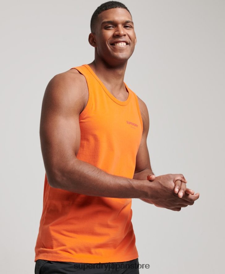 コードコアスポーツベスト 男性 Superdry 衣類 オレンジ 2J62PZ1483