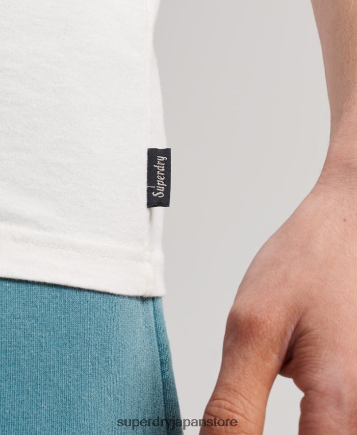 ヴィンテージロゴカリベスト 男性 Superdry 衣類 白 2J62PZ1491