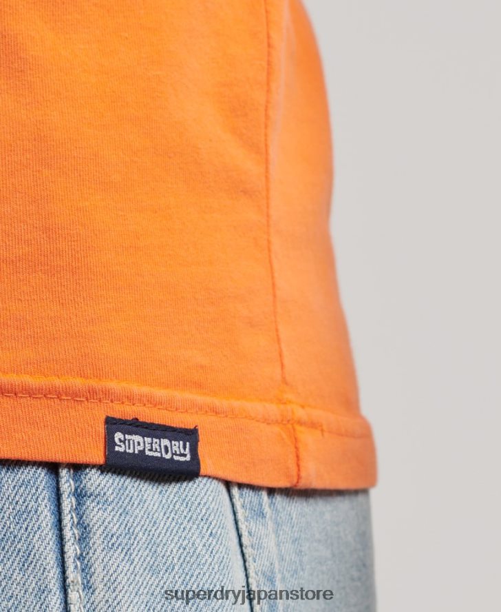 ヴィンテージ会場ネオンベスト 男性 Superdry 衣類 オレンジ 2J62PZ1501