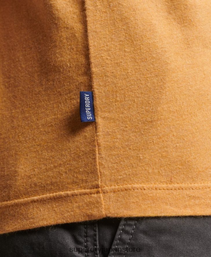 オーガニックコットンのヴィンテージロゴベストトップ 男性 Superdry 衣類 黄色 2J62PZ1517