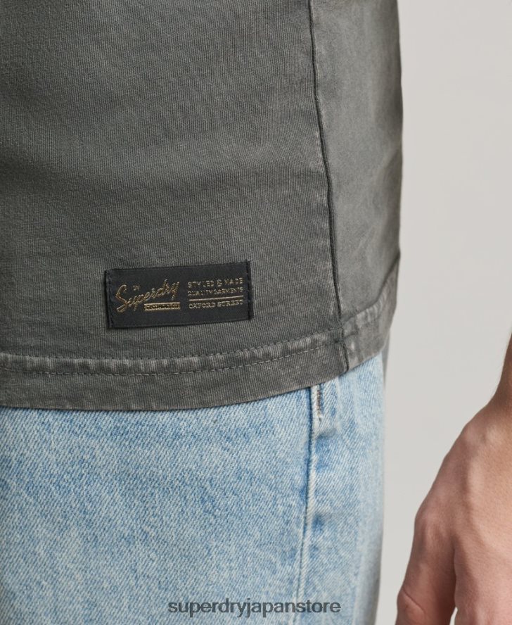 ヴィンテージコーポレーションロゴベスト 男性 Superdry 衣類 濃い灰色 2J62PZ1524