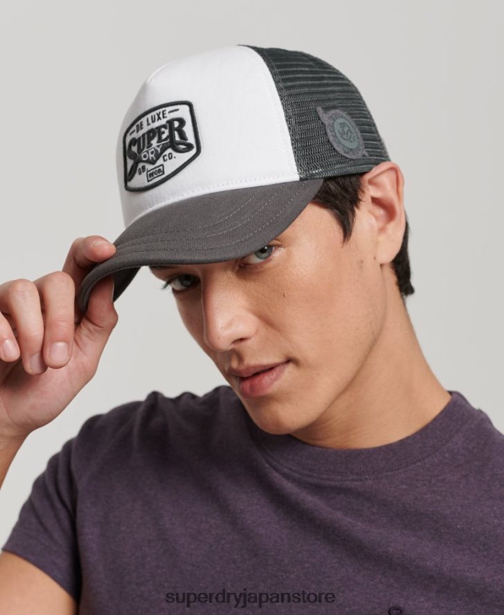 クラシックなトラッカーキャップ 男性 Superdry アクセサリー 白 2J62PZ1594