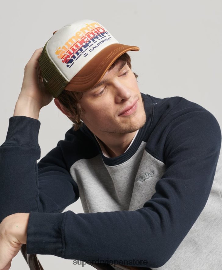 ヴィンテージのトラッカーキャップ 男性 Superdry アクセサリー 白 2J62PZ1604
