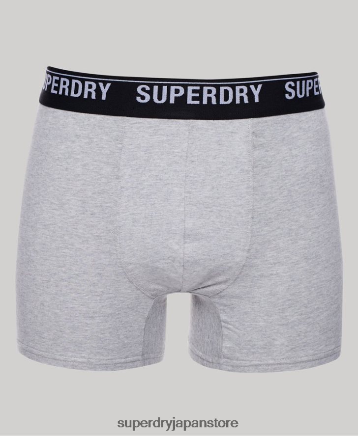 オーガニックコットンボクサー トリプルパック 男性 Superdry 衣類 マルチ 2J62PZ1605