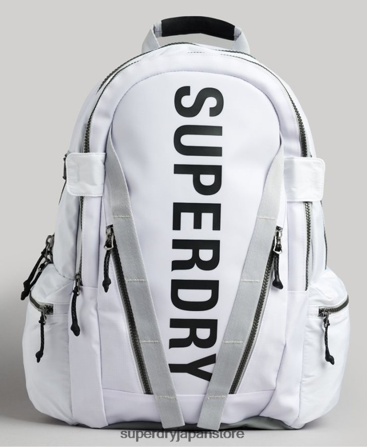 マウンテンタープグラフィックバックパック 男性 Superdry アクセサリー 白 2J62PZ1610