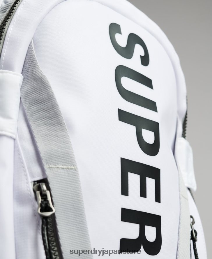 マウンテンタープグラフィックバックパック 男性 Superdry アクセサリー 白 2J62PZ1610
