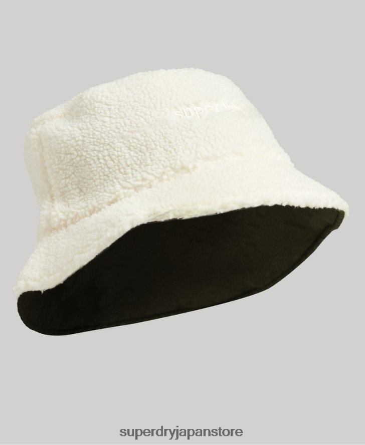 フリースバケットハット 男性 Superdry アクセサリー クリーム 2J62PZ1616