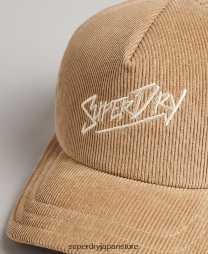 ヴィンテージブランドマークコードキャップ 男性 Superdry アクセサリー 茶色 2J62PZ1623