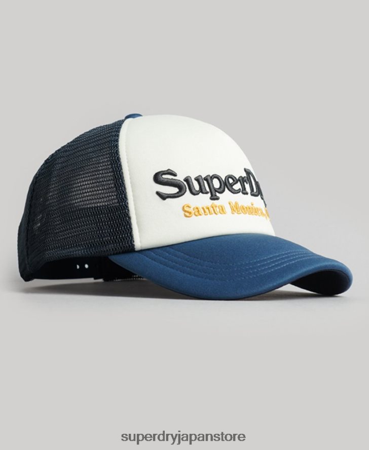 ヴィンテージのトラッカーキャップ 男性 Superdry アクセサリー 白 2J62PZ1624