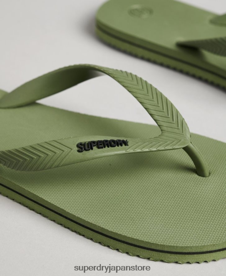 ヴィンテージクラシックビーチサンダル 男性 Superdry 靴 カーキ 2J62PZ1640
