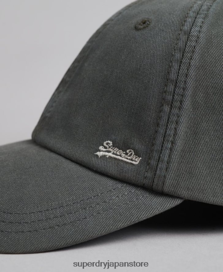 ヴィンテージ刺繍入りキャップ 男性 Superdry アクセサリー 濃い灰色 2J62PZ1641