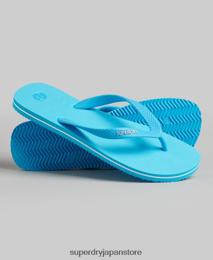 ヴィンテージクラシックビーチサンダル 男性 Superdry 靴 青 2J62PZ1649
