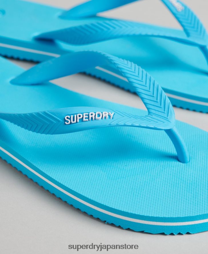 ヴィンテージクラシックビーチサンダル 男性 Superdry 靴 青 2J62PZ1649