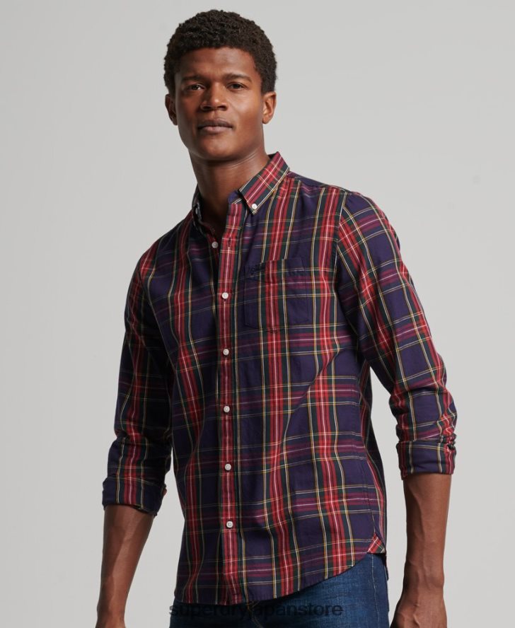 クラシックロンドンボタンダウンシャツ 男性 Superdry 衣類 緑 2J62PZ165